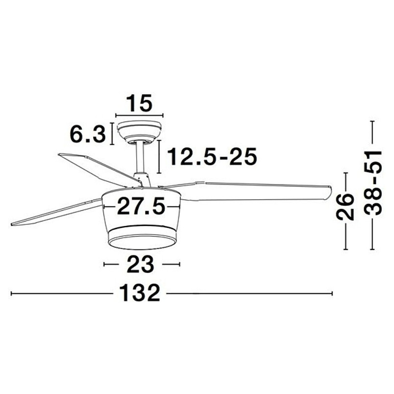 Lampa Sufitowa Helicopter LED | Design Decolab24