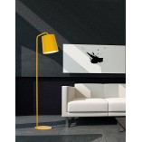 Lampa podłogowa loft żółta Simple | Decolab24