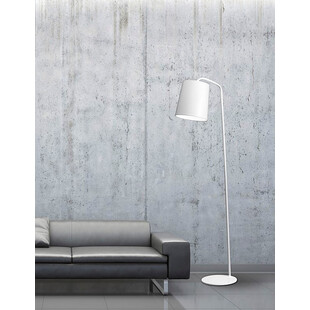 Lampa podłogowa loft Simple biała