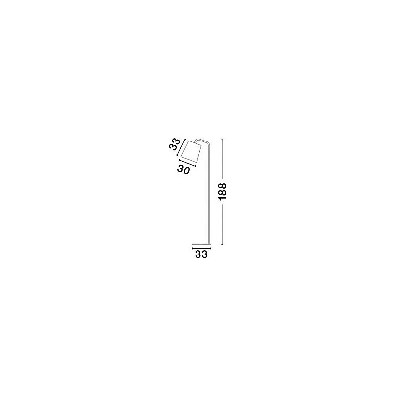 Lampa podłogowa Loft Simple biała | Decolab24