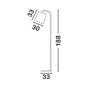 Lampa podłogowa loft Simple czarna | Decolab24