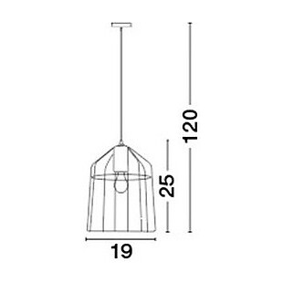 Lampa wisząca Hugo, miedź, E27 | Decolab24