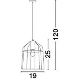 Lampa wisząca Hugo, miedź, E27 | Decolab24