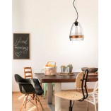 Lampa wisząca szklana retro Mio 2 - Elegancki design | Decolab24