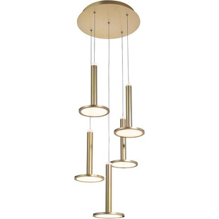 Złota lampa wisząca Plato Round LED | Decolab24