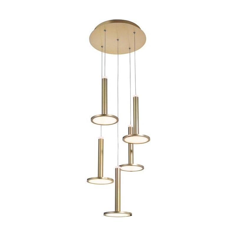 Złota lampa wisząca Plato Round LED | Decolab24
