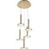 Złota lampa wisząca Plato Round LED | Decolab24