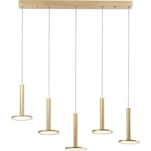 Złota Lampa Wisząca Glamour Plato LED | Decolab24