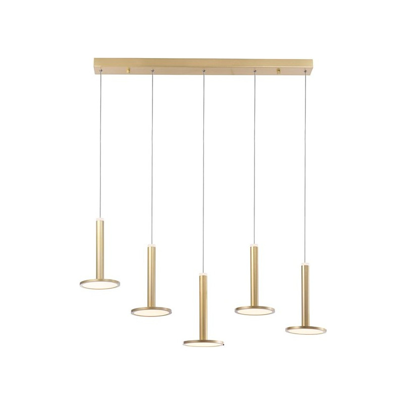 Złota Lampa Wisząca Glamour Plato LED | Decolab24