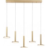Złota Lampa Wisząca Glamour Plato LED | Decolab24