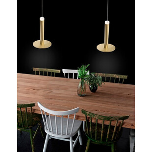 Złota lampa wisząca LED Plato - Glamour | Decolab24
