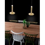Złota lampa wisząca LED Plato - Glamour | Decolab24
