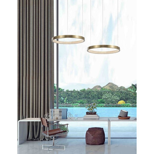 Lampa Wisząca Glamour Redo LED Mosiężna | Decolab24