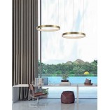 Lampa Wisząca Glamour Redo LED Mosiężna | Decolab24