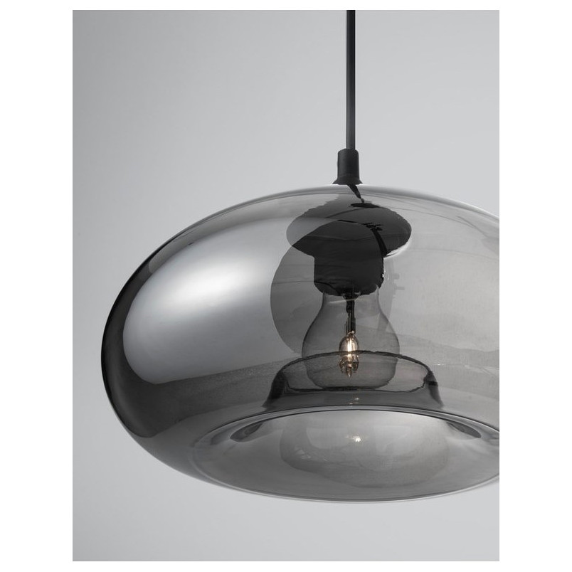 Lampa wisząca Zandor - nowoczesny design, szkło i chrom | Decolab24