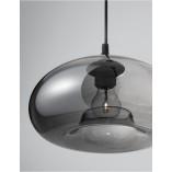 Lampa wisząca Zandor - nowoczesny design, szkło i chrom | Decolab24