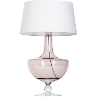 Lampa stołowa szklana biała Oxford | 4Concept - Elegancki design