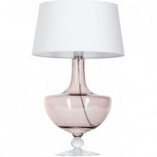 Lampa stołowa szklana biała Oxford | 4Concept - Elegancki design