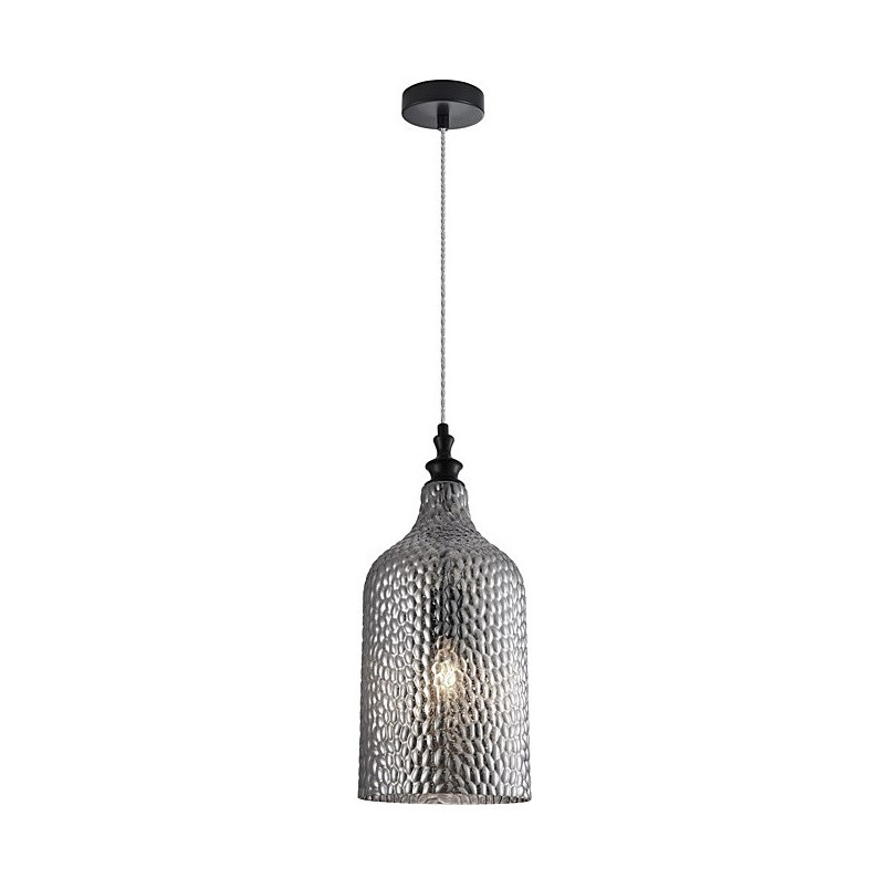 Lampa wisząca szklana Tauron | Szkło dymione, E27 - Decolab24