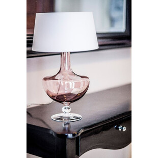 Lampa stołowa szklana biała Oxford | 4Concept - Elegancki design