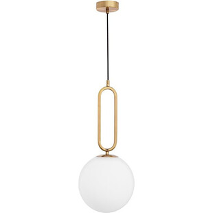 Lampa wisząca kula biało-złota | Decolab24