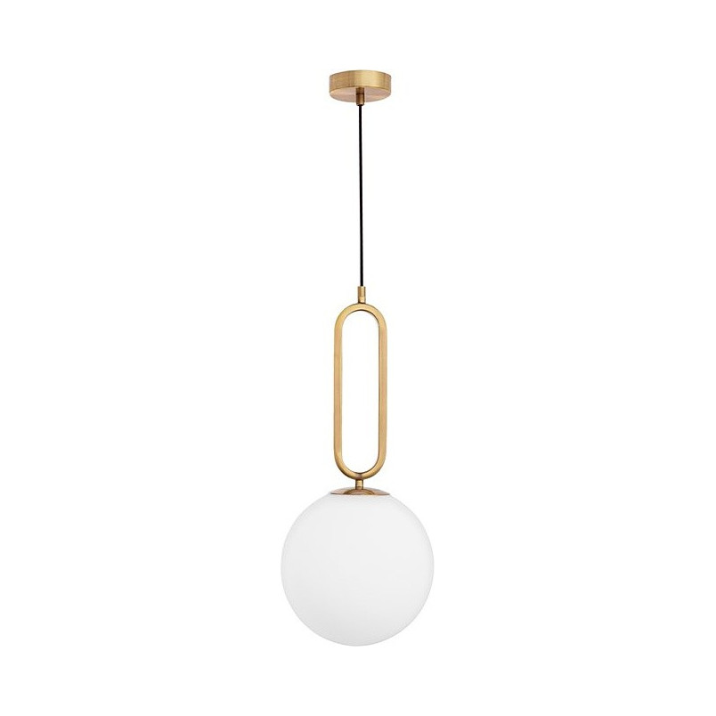 Lampa wisząca kula biało-złota | Decolab24
