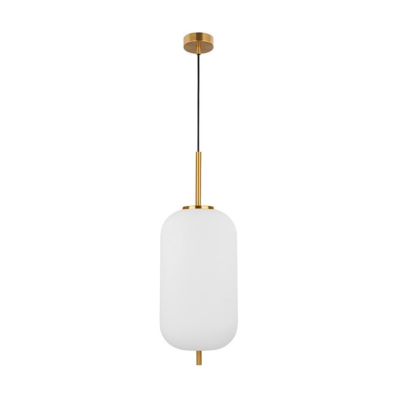 Lampa wisząca szklana biało-złota Tamo 22cm | Decolab24