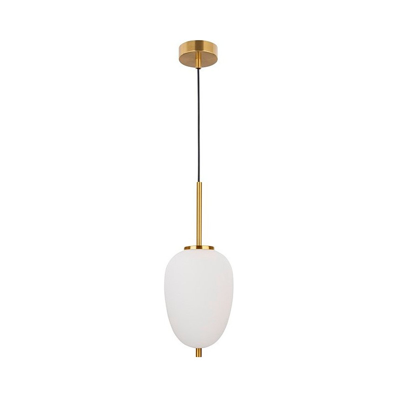 Lampa wisząca szklana biało-złota Tamo | Decolab24