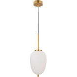 Lampa wisząca szklana biało-złota Tamo | Decolab24