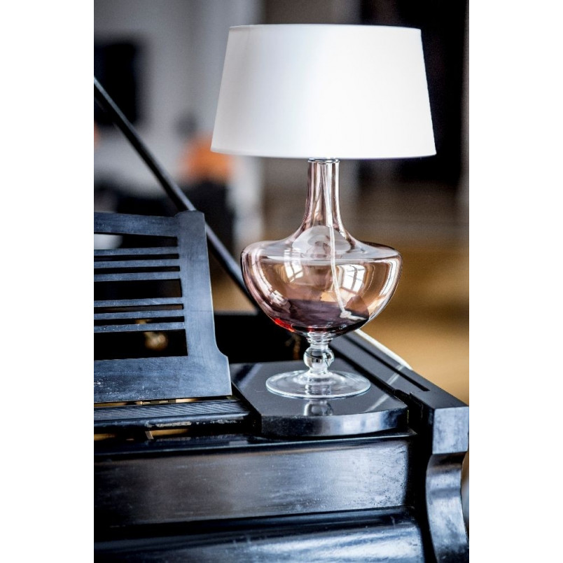 Lampa stołowa szklana biała Oxford | 4Concept - Elegancki design