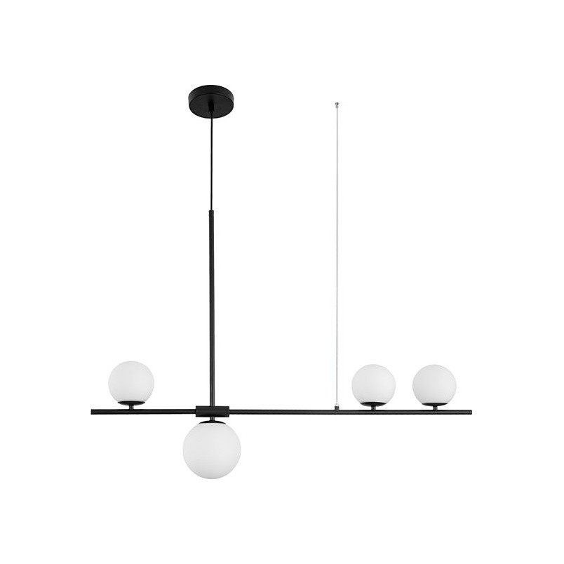 Lampa wisząca Bola IV | Szkło biało-czarne 100cm | Decolab24