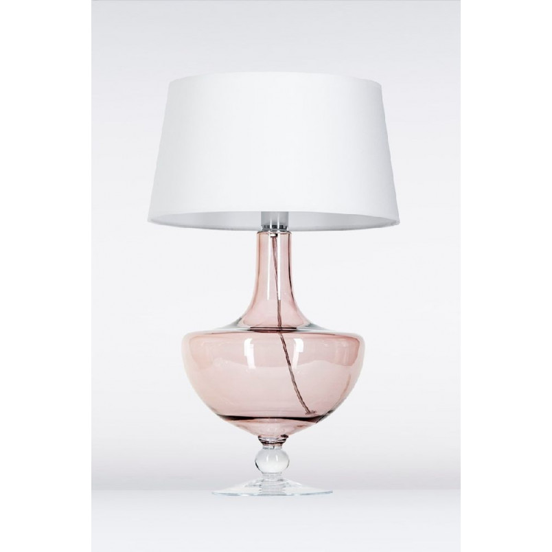 Lampa stołowa szklana biała Oxford | 4Concept - Elegancki design