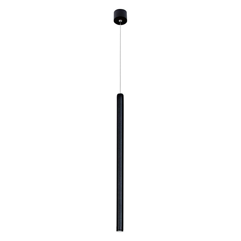 Lampa wisząca tuba czarna LED - Minimalistyczny design | Decolab24