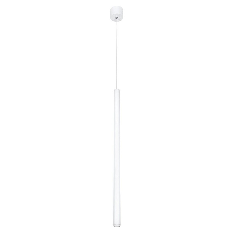 Lampa wisząca tuba biała - Minimalistyczny design | Decolab24
