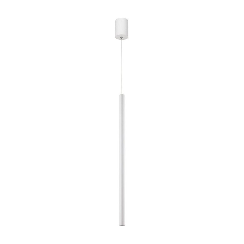 Lampa wisząca tuba biała - Minimalistyczny design | Decolab24