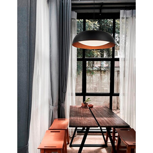 Lampa Wisząca LED Stansted Czarna 60cm - Nowoczesny Design