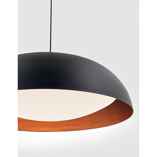 Lampa Wisząca LED Stansted Czarna 60cm - Nowoczesny Design