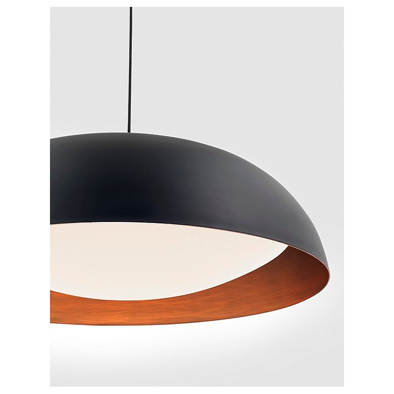 Lampa Wisząca LED Stansted Czarna 60cm - Nowoczesny Design