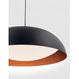 Lampa Wisząca LED Stansted Czarna 60cm - Nowoczesny Design