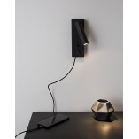 Kinkiet LED Space czarny z USB | Decolab24