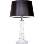 Lampa stołowa szklana czarna 4Concept | Glamour Petit Trianon
