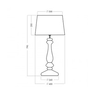 Lampa stołowa Versailles czarna | 4Concept - Elegancki design