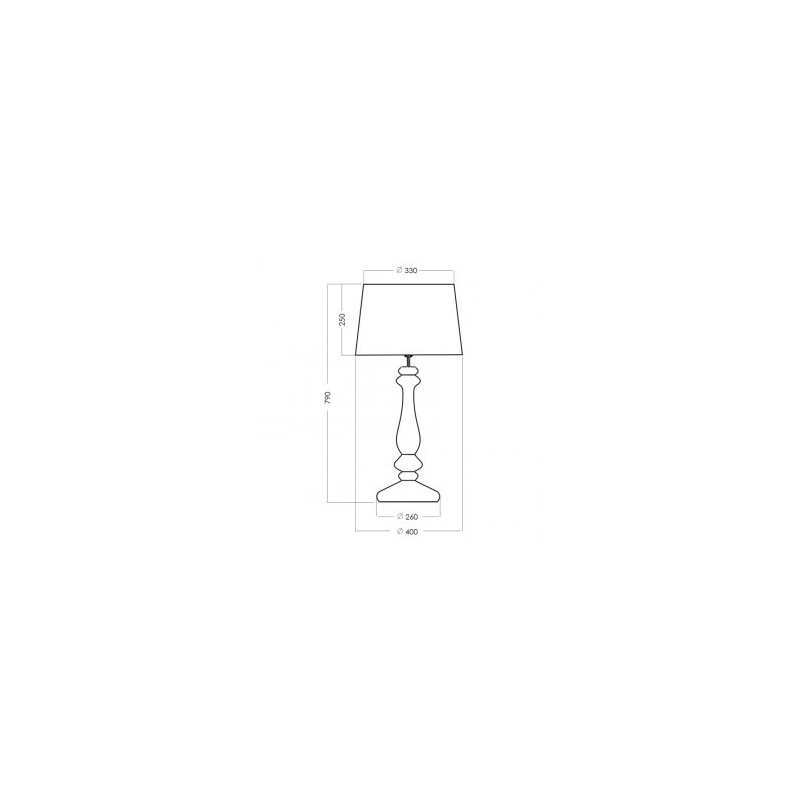 Lampa stołowa Versailles czarna | 4Concept - Elegancki design