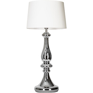 Lampa stołowa szklana biała 4Concept | Glamour Petit Trianon