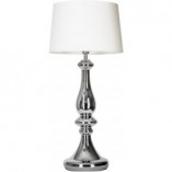 Lampa stołowa szklana biała 4Concept | Glamour Petit Trianon
