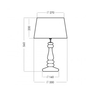 Lampa stołowa szklana biała 4Concept | Glamour Petit Trianon