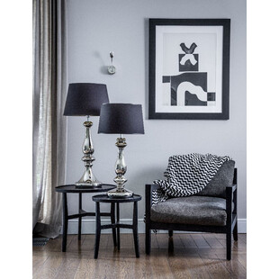 Lampa stołowa szklana czarna 4Concept - Glamour Petit Trianon
