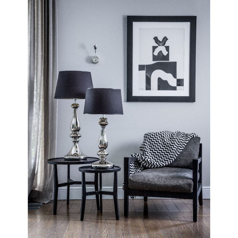 Lampa stołowa szklana czarna 4Concept - Glamour Petit Trianon