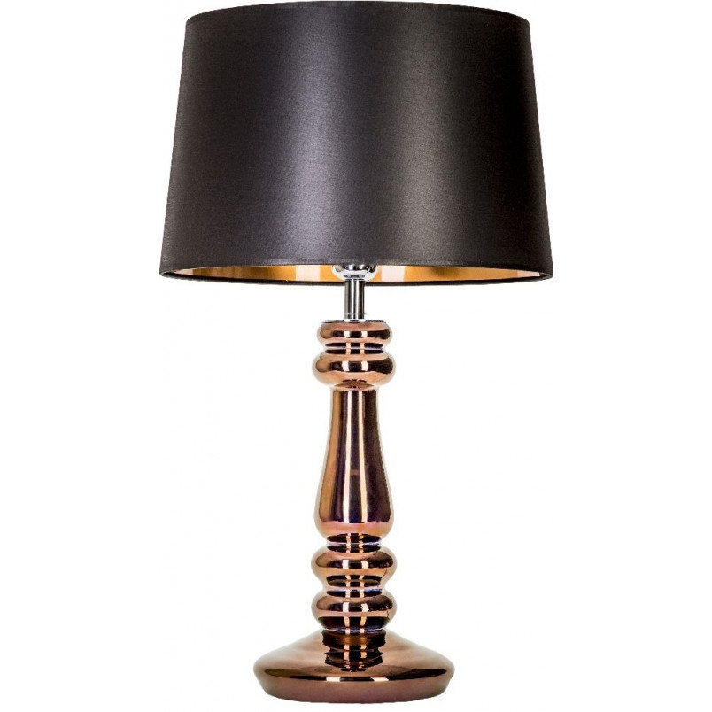 Lampa stołowa czarna szklana Petit Trianon | 4Concept