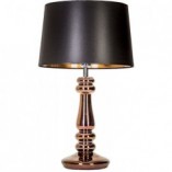 Lampa stołowa czarna szklana Petit Trianon | 4Concept